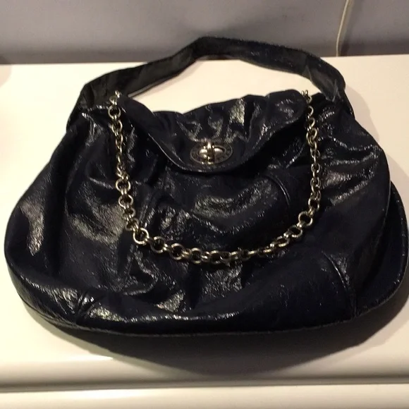 Marc by Marc Jacobs navy patent leather bag purse - Picture 1 of 8